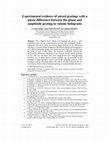 Research paper thumbnail of Experimental evidence of mixed gratings with a phase difference between the phase and amplitude grating in volume holograms