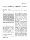 Research paper thumbnail of Silver halide volume holograms on BB640 plates: The influence of the developer in rehalogenating bleach techniques