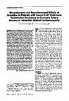 Research paper thumbnail of Hemodynamic and neurohormonal effects of quinidine in patients with severe left ventricular dysfunction secondary to coronary artery disease or idiopathic dilated cardiomyopathy