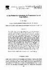 Research paper thumbnail of In Situ method for determining the transmission loss of noise barriers