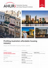 Research paper thumbnail of [open access] Profiling Australia's affordable housing industry (FR268)