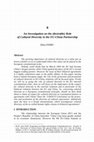 Research paper thumbnail of D. Ferri, An Investigation on the (desirable) Role of Cultural Diversity in the EU-China Partnership, in F. Snyder (eds.), Europe, India and China: Strategic Partners in a Changing World, (Brussels: Brylant, 2008), 205