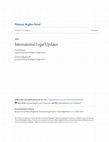 Research paper thumbnail of International Legal Updates