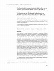 Research paper thumbnail of Evaluation of the Hydraulic Behaviour in a Double-Chamber Anaerobic Reactor (DCAR)