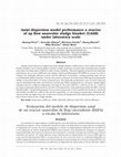 Research paper thumbnail of Axial dispersion model performance a reactor of up flow anaerobic sludge blanket (UASB) under laboratory scale