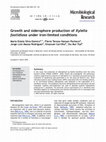 Research paper thumbnail of Growth and siderophore production of under iron-limited conditions