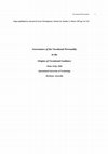 Research paper thumbnail of Article - Governance of the Vocational Personality in the Origins of Vocational Guidance - in Journal of Career Development, Volume 24, Number 2, Winter 1997 pp 115-132