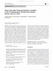 Research paper thumbnail of What’s the point? Retouched bladelet variability in the Protoaurignacian. Results from Fumane, Isturitz, and Les Cottés