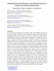 Research paper thumbnail of Rethinking Research Utilization in the Built Environment: A Critical Look at Push and Pull Factors