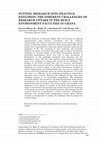 Research paper thumbnail of PUTTING RESEARCH INTO PRACTICE: EXPLORING THE INHERENT CHALLENGES OF RESEARCH UPTAKE IN THE BUILT ENVIRONMENT FACULTIES IN GHANA