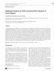 Research paper thumbnail of Haplotype analysis of CMS-associated DNA markers in sweet peppers