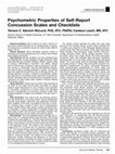 Research paper thumbnail of Psychometric properties of self-report concussion scales and checklists