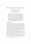 Research paper thumbnail of Discovery of Image Versions in Large Collections