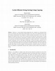 Research paper thumbnail of Cache-efficient string sorting using copying