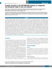 Research paper thumbnail of Constant activation of the RAF-MEK-ERK pathway as a diagnostic and therapeutic target in hairy cell leukemia