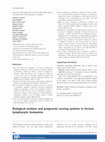 Research paper thumbnail of Biological markers and prognostic scoring systems in chronic lymphocytic leukaemia