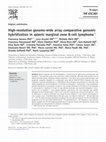 Research paper thumbnail of High-resolution genome-wide array comparative genomic hybridization in splenic marginal zone B-cell lymphoma