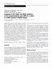 Research paper thumbnail of Frequency of the C282Y and H63D mutations of the hemochromatosis gene (HFE) in a cohort of 1,000 neonates in Madrid (Spain