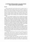 Research paper thumbnail of LE RAPPORT ENTRE NATURE ET VOLONTÉ DIVINES DANS L'INSTITUTION CHRÉTIENNE