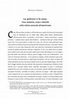 Research paper thumbnail of La polvere e le ossa. Voce, memoria, corpo e identità nella cultura musicale afroamericana