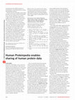 Research paper thumbnail of Human Proteinpedia enables sharing of human protein data