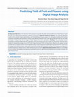 Research paper thumbnail of Predicting Yield of Fruit and Flowers using Digital Image Analysis