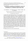 Research paper thumbnail of Stochastic modelling and feedback control of bistability in a turbulent bluff body wake