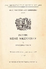 Research paper thumbnail of Program notes, 3 January 1957: Gioacchino Rossini, Petite Messe Solennelle