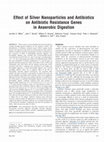 Research paper thumbnail of Effect of Nanosilver and Antibiotic Loading on Fate of Antibiotic Resistance Genes in Thermophilic and Mesophilic Anaerobic Digesters