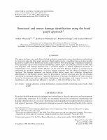 Research paper thumbnail of Structural and sensor damage identification using the bond graph approach