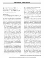 Research paper thumbnail of Discussion of Analytical Model of Ground Motion Pulses for the Design and Assessment of Seismic Protective Systems by W.-L. He and AK Agrawal