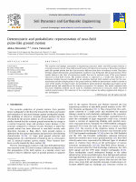 Research paper thumbnail of Deterministic and probabilistic representation of near-field pulse-like ground motion