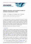 Research paper thumbnail of Diffusive dynamics and stochastic models of turbulent axisymmetric wakes