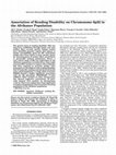 Research paper thumbnail of Association of reading disability on chromosome 6p22 in the Afrikaner population