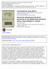 Research paper thumbnail of Structural Adjustment and Social Protection in the Middle East and North Africa: Food Subsidies in Jordan