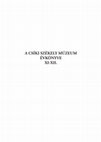 Research paper thumbnail of "... hogy itten Csíkban is egy patika állíttassék fel...". In: A CSÍKI SZÉKELY MÚZEUM ÉVKÖNYVE XI-XII