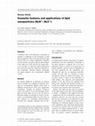 Research paper thumbnail of Cosmetic features and applications of lipid nanoparticles (SLN ® , NLC