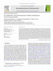 Research paper thumbnail of Q10-loaded NLC versus nanoemulsions: Stability, rheology and in vitro skin permeation