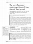 Research paper thumbnail of The pro-inflammatory environment in recalcitrant diabetic foot wounds