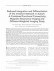 Research paper thumbnail of Reduced Integration and Differentiation of the Imitation Network in Autism: A Combined Functional Connectivity Magnetic Resonance Imaging and Diffusion-Weighted Imaging Study