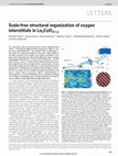 Research paper thumbnail of Scale-free structural organization of oxygen interstitials in La2CuO4+y