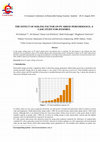 Research paper thumbnail of THE EFFECT OF SOILING FACTOR ON PV ARRAY PERFORMANCE: A CASE STUDY FOR ISTANBUL