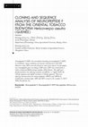 Research paper thumbnail of Cloning and sequence analysis of the neuropeptide Y receptors Y5 and Y6 in the coelacanth Latimeria chalumnae