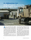 Research paper thumbnail of Ee Afghanistan Ast: Medical Logistics Mentoring in the Afghan National Army