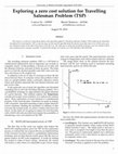 Research paper thumbnail of Exploring a zero cost solution for Travelling Salesman Problem (TSP) [EN]