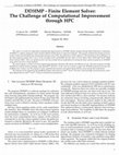 Research paper thumbnail of DD3IMP - Finite Element Solver: The Challenge of Computational Improvement through HPC [EN]