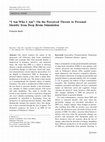 Research paper thumbnail of " I am who I am ": On the perceived threats to personal identity from deep brain stimulation