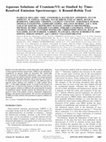 Research paper thumbnail of Aqueous Solutions of Uranium(VI) as Studied by Time-Resolved Emission Spectroscopy: A Round-Robin Test