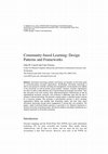 Research paper thumbnail of Community-based Learning: Design Patterns and Frameworks