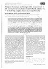 Research paper thumbnail of Analysis of uranium and isotopic ratio measurement in fish and marine invertebrates from the North Adriatic Sea by inductively coupled plasma mass spectrometry